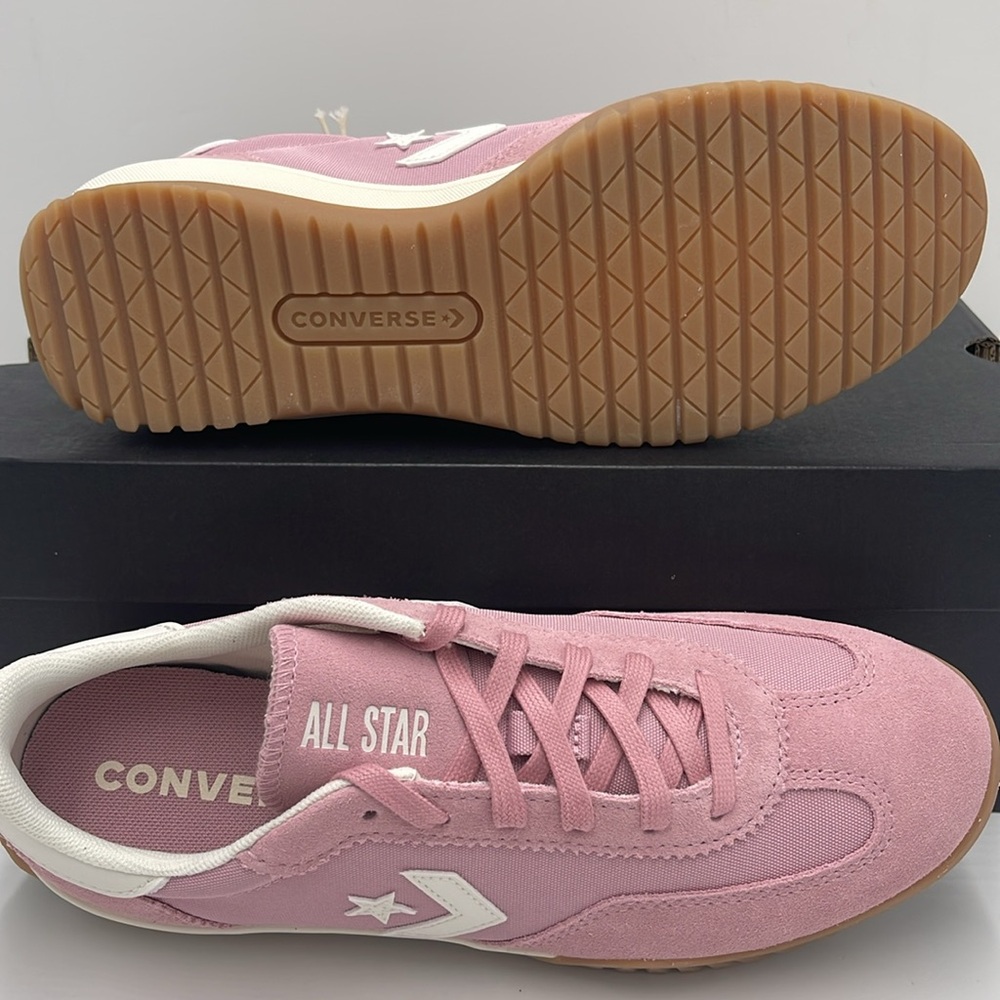 Converse Men’s RUN STAR TRAINER OX LOTUS PINK/EGRET/WHITE A13362C Sneakers - Picture 4 of 16